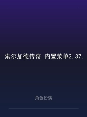 索尔加德传奇 内置菜单2.37.1