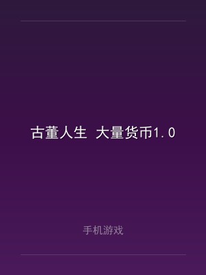 古董人生 大量货币1.0