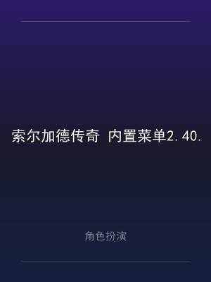 索尔加德传奇 内置菜单2.40.2